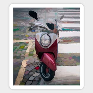 Moped#3 Sticker